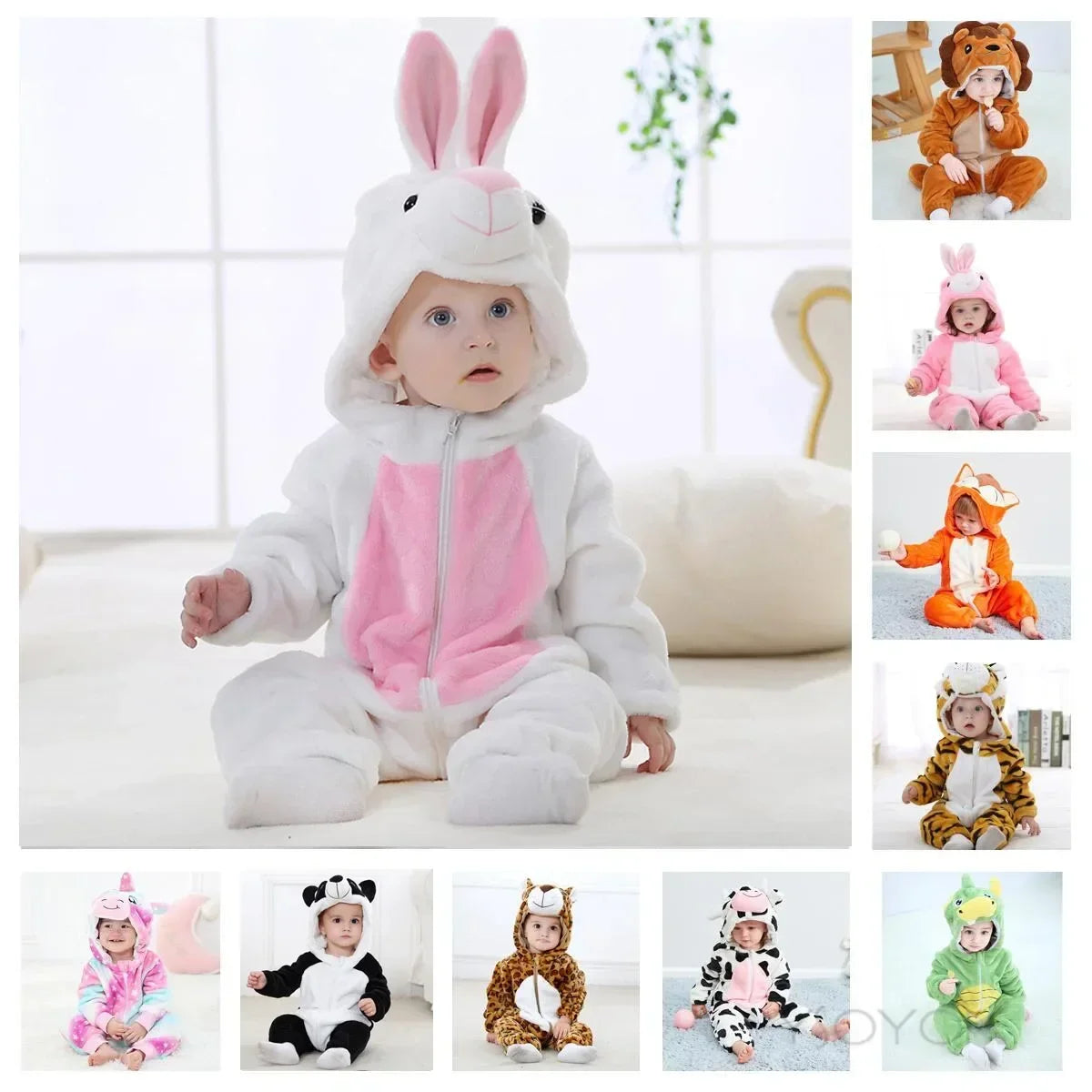 Perfectly Cozy Plush Animal Rompers: Kids' Stitch Pajamas & More