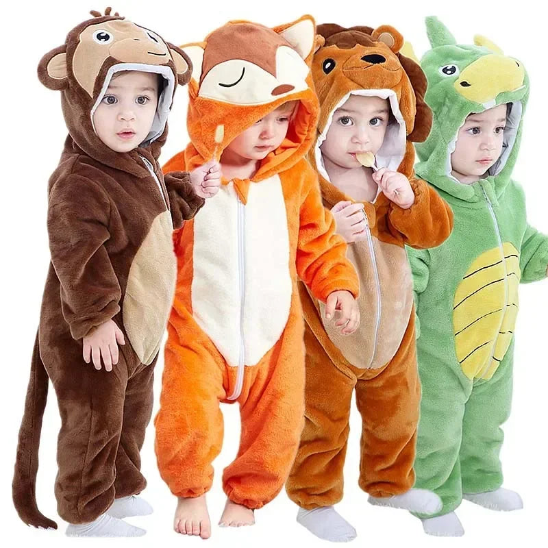 Perfectly Cozy Plush Animal Rompers: Kids' Stitch Pajamas & More